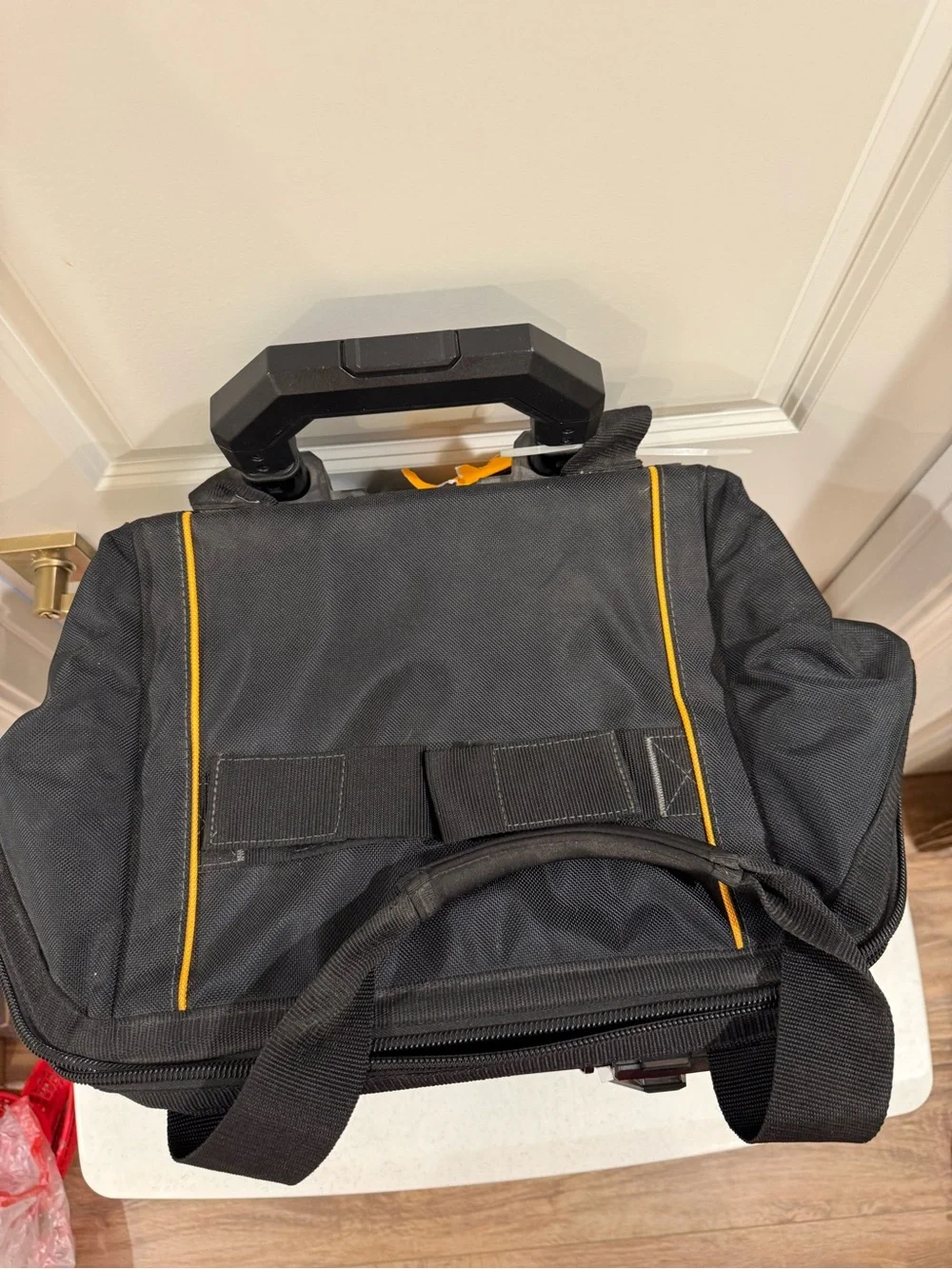 NEW Toughbuilt Black Massive Mouth Zippered Rolling Tool Bag ~ Size L ~ HTF